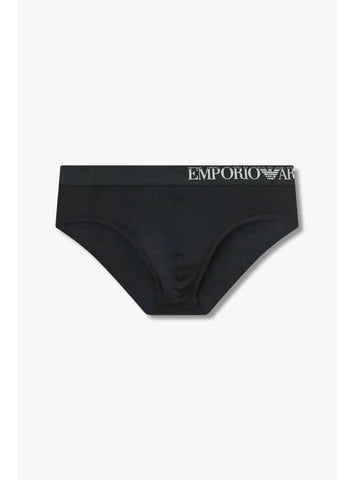 UNDERWEAR Men s Side Logo Banding Briefs Black - EMPORIO ARMANI - BALAAN 1