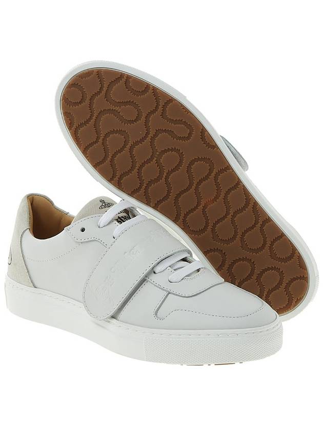 Apollo Velcro Leather Low Top Sneakers White - VIVIENNE WESTWOOD - BALAAN 6