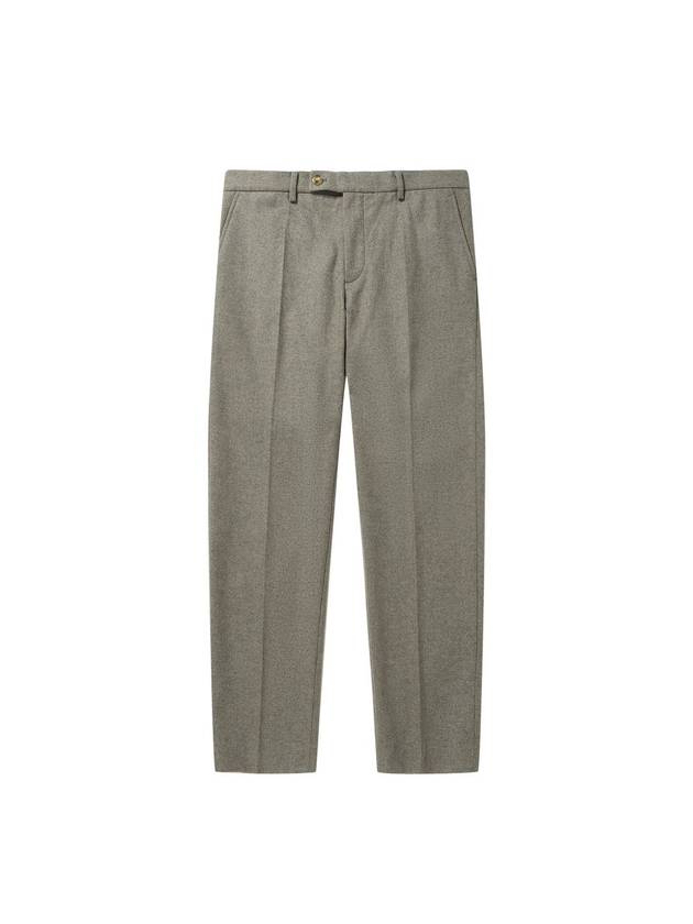 Men's Wool Tapered Set-up Pants Gray SW23IWPA01GE - SOLEW - BALAAN 2