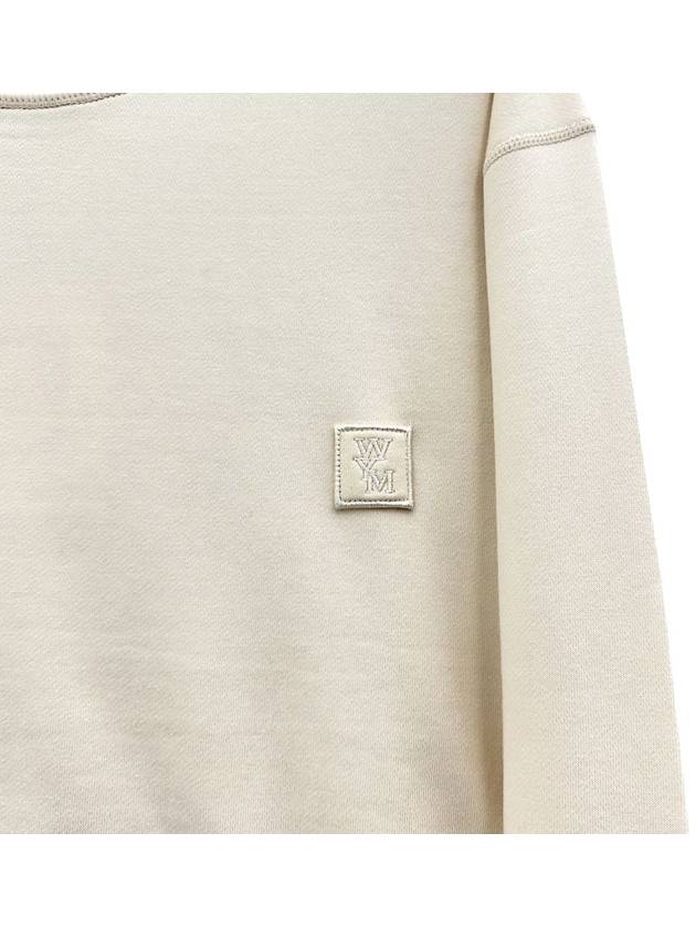 Back Logo Sweatshirt Beige - WOOYOUNGMI - BALAAN 6