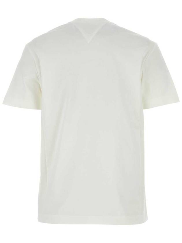 Cotton Short Sleeve T-Shirt White - BOTTEGA VENETA - BALAAN 3