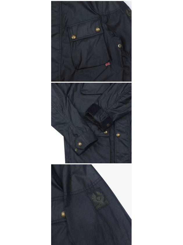 71050524 80010 FEILDMASTER Fieldmaster 6oz waxed cotton men's cotton jacket navy - BELSTAFF - BALAAN 4