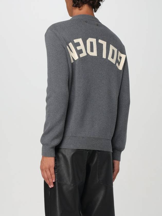 Men's Back Logo Round Knit Top Dark Gray - GOLDEN GOOSE - BALAAN 4