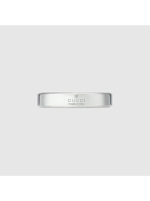 Diagonal Interlocking G Thin 925 Sterling Silver Ring Silver - GUCCI - BALAAN 4