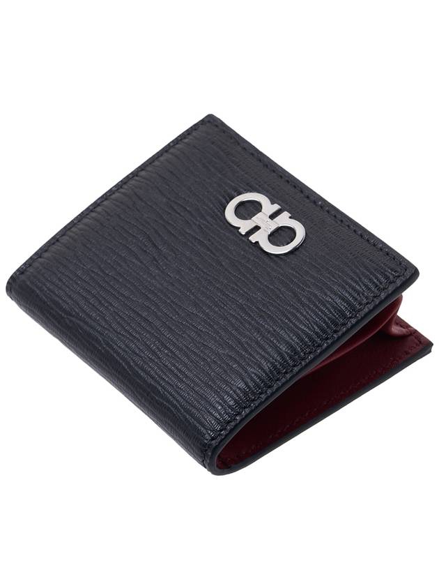 Gancini Logo Coin Wallet Black - SALVATORE FERRAGAMO - BALAAN 5