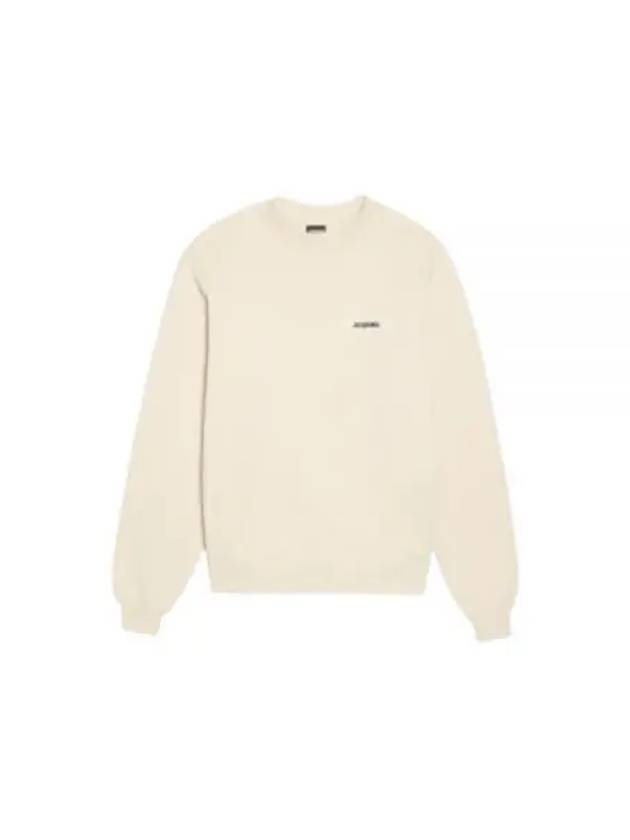 Le Gros Grain Logo Sweatshirt Beige - JACQUEMUS - BALAAN 2