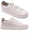 Logo Leather Low Top Sneakers White - BRUNELLO CUCINELLI - BALAAN 2