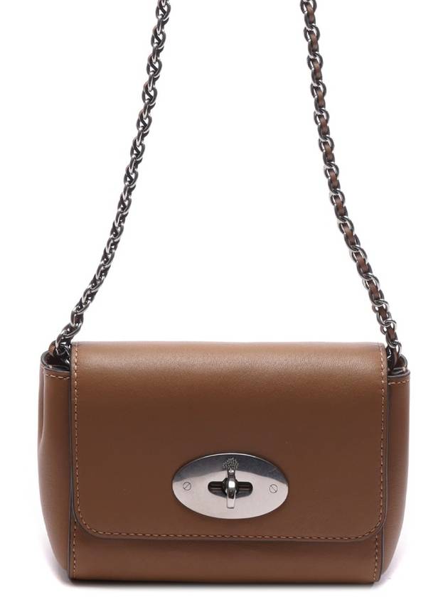 Lily Matte Smooth Calf Mini Shoulder Bag Teak - MULBERRY - BALAAN 3