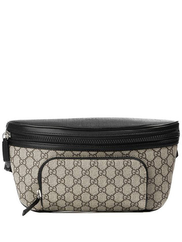 GG Supreme Belt Bag Black Beige - GUCCI - BALAAN 1