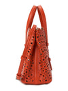 Mina 20 Vienne Wave Lux Calfskin Tote Bag Red - ALAIA - BALAAN 4