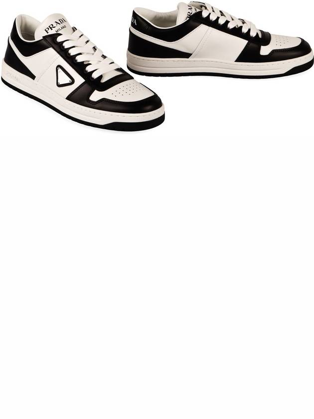 Prada Downtown Leather Low-Top Sneakers - PRADA - BALAAN 3