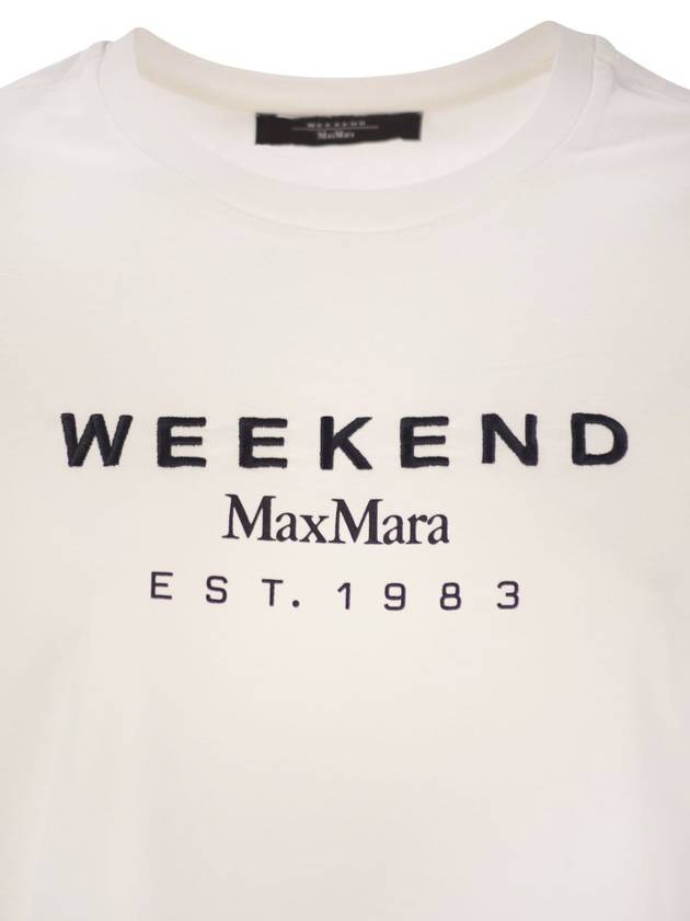 CABINA - Jersey T-shirt with print - WEEKEND MAX MARA - BALAAN 4