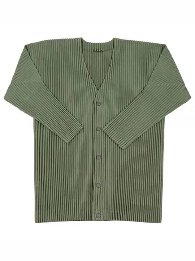 Color Pleated Cardigan Green - ISSEY MIYAKE - BALAAN 2