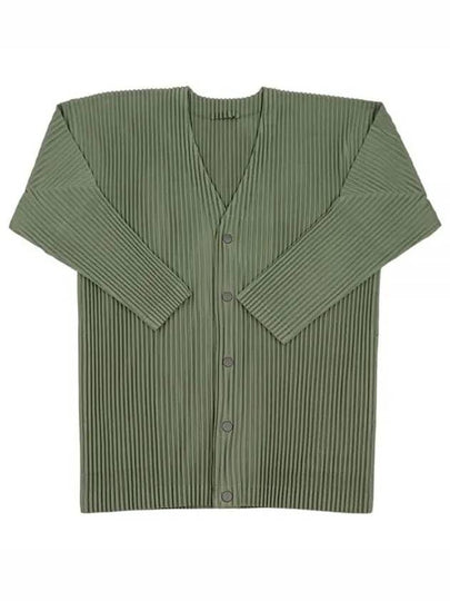 Color Pleated Cardigan Green - ISSEY MIYAKE - BALAAN 2