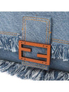 Women's Baguette Denim Shoulder Bag Blue - FENDI - BALAAN 5