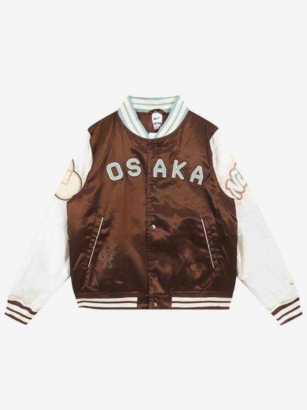 Naomi Osaka Varsity Padded Bomber Jacket Kakao Wow - NIKE - BALAAN 1