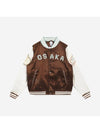 Naomi Osaka Varsity Padded Bomber Jacket Kakao Wow - NIKE - BALAAN 1