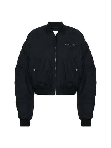 Bessime Bomber Jacket Faded Black - ISABEL MARANT - BALAAN 1