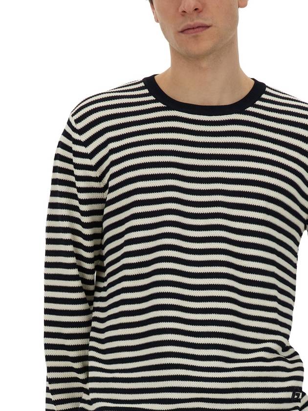 logo embroidery striped sweater GXX09ZJFMY2 - DOLCE&GABBANA - BALAAN 5