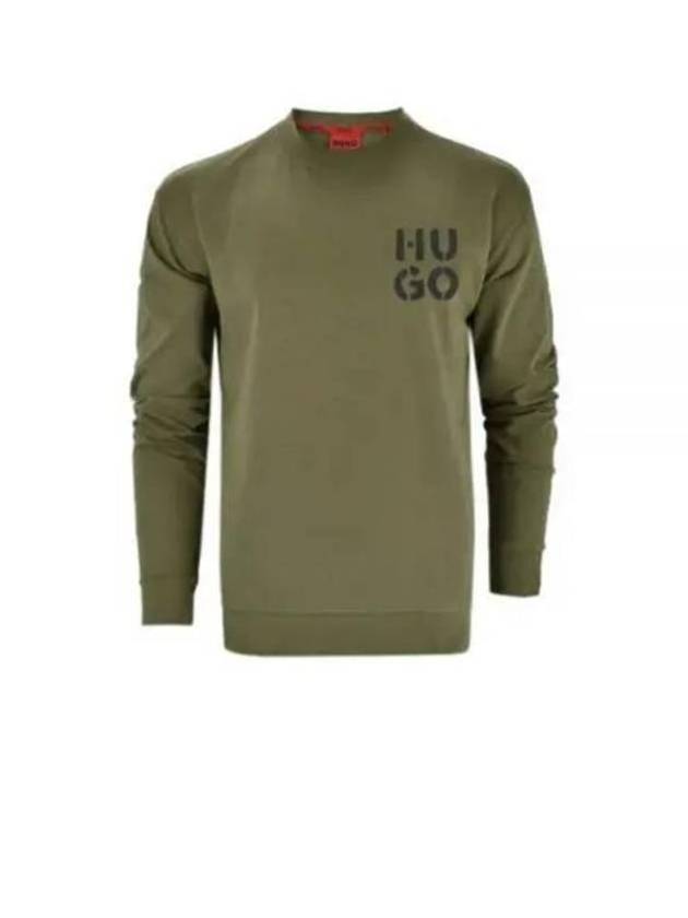 Green Spray Logo Sweatshirt 50520462 345 - HUGO BOSS - BALAAN 2