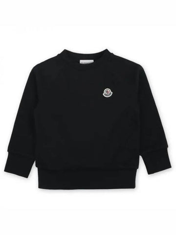 Kids Lettering Wappen Logo Sweatshirt Black 8G00002 899PS 999 271374 1064231 - MONCLER - BALAAN 1