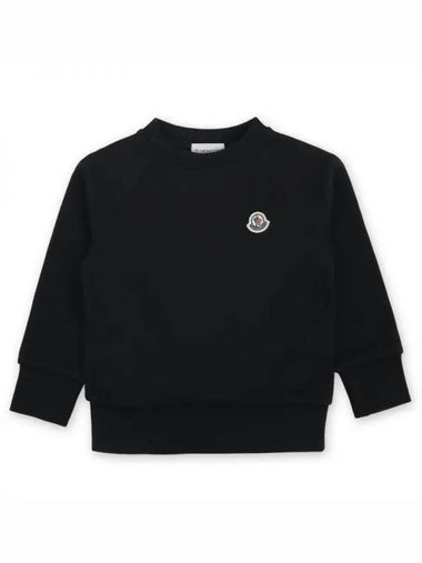 Kids Lettering Wappen Logo Sweatshirt Black 8G00002 899PS 999 271374 1064231 - MONCLER - BALAAN 1