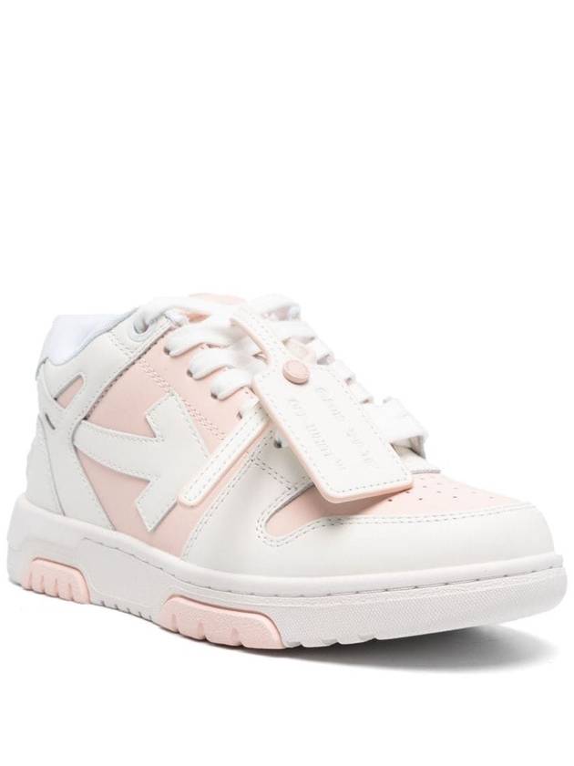 Out of Office Low Top Sneakers Nude White - OFF WHITE - BALAAN 3