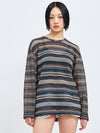 Seawear seethrough craft oversized knit pullover blue - C WEAR BY THE GENIUS - BALAAN 1