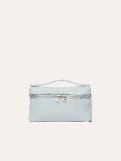 Extra Pocket Mini Calfskin Pouch Bag Mint Breeze - LORO PIANA - BALAAN 2