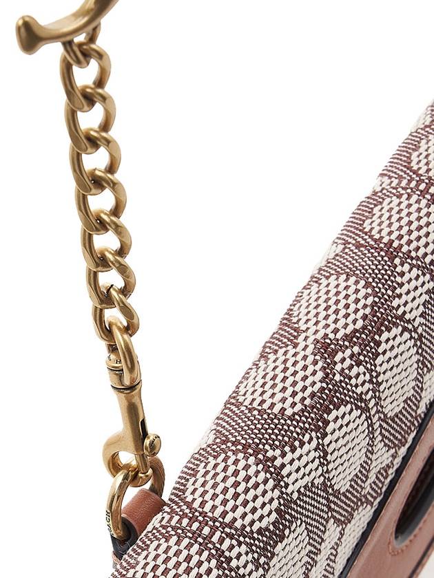 Crossbody in Signature Jacquard CA358 COCOA BURNISHED AMB - COACH - BALAAN 8