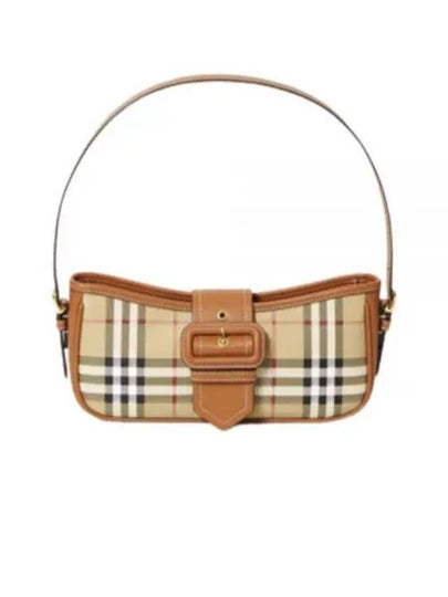 Buckle Strap Check Sling Shoulder Bag Beige - BURBERRY - BALAAN 2