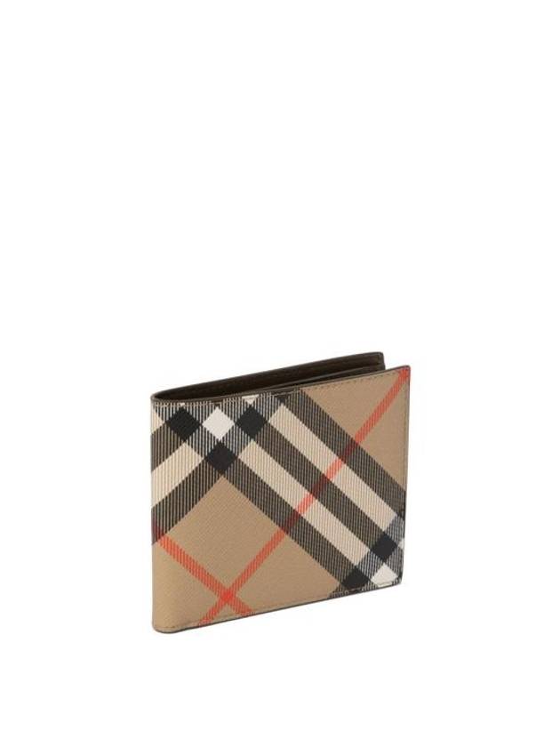 Check Half Wallet Beige - BURBERRY - BALAAN 3