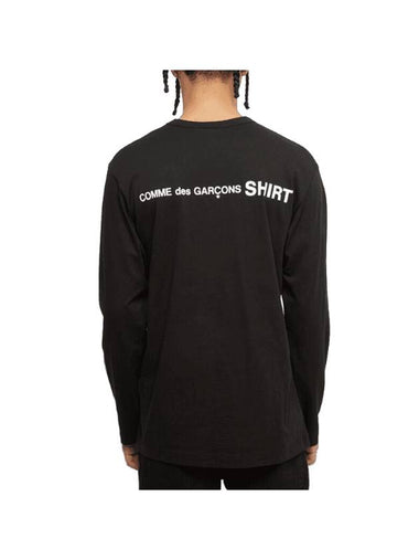 Back Logo Print Long Sleeve T-Shirt Black - COMME DES GARCONS - BALAAN 1