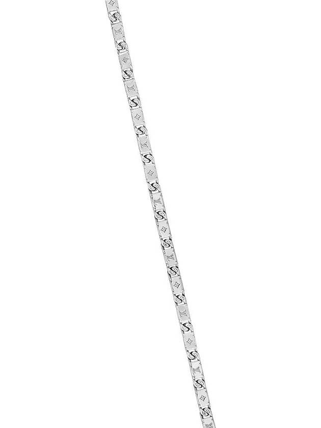 Monogram Tied Up Necklace Silver - LOUIS VUITTON - BALAAN 3