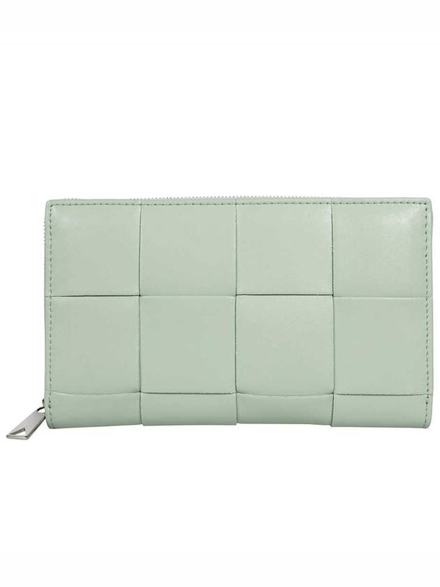 Intrecciato Zipper Around Medium Wallet New Sage - BOTTEGA VENETA - BALAAN 2