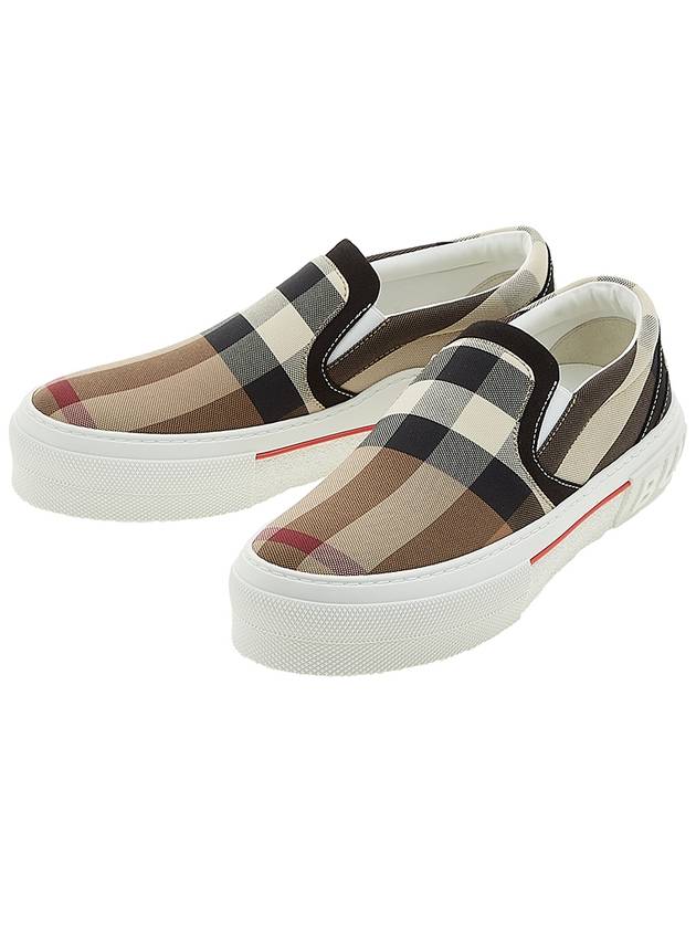 Embossed Logo Checked Slip-on - BURBERRY - BALAAN 2