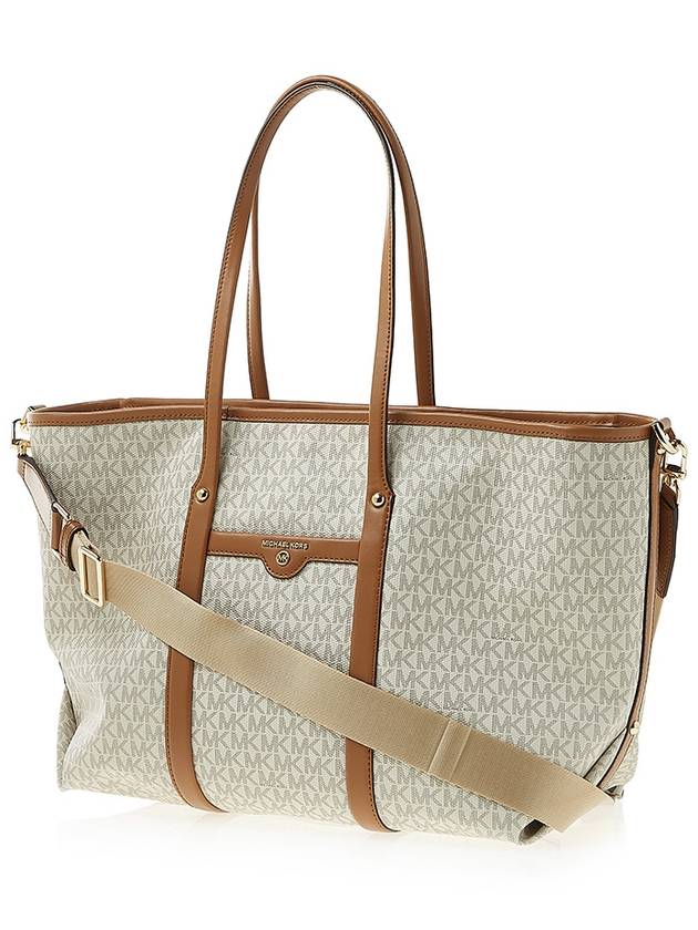 Beck Large Logo Tote Bag White - MICHAEL KORS - BALAAN 3