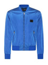 Medal Plaque Bomber Jacket Blue - DOLCE&GABBANA - BALAAN 2