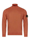 Men's Waffen Patch Light Pure Wool Turtleneck Red - STONE ISLAND - BALAAN 2