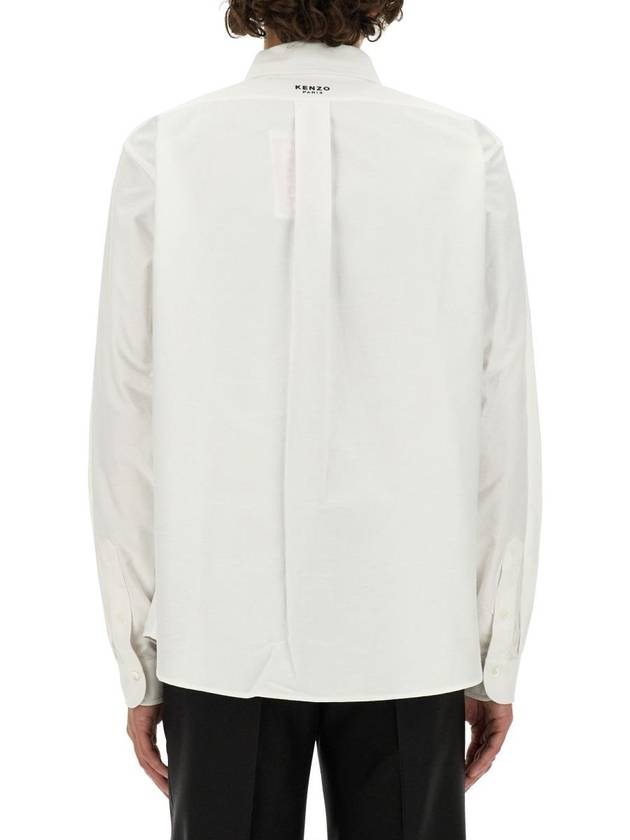 Boke Flower Long Sleeve Shirt White - KENZO - BALAAN 4