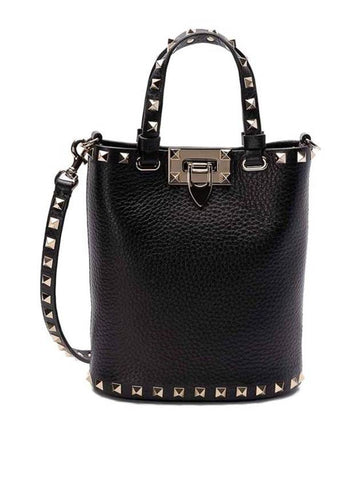 Garavani Rockstud Cross Bag Black - VALENTINO - BALAAN 1