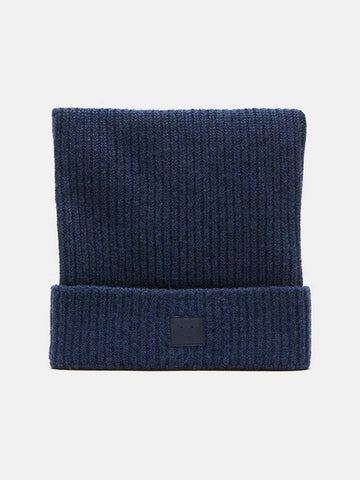 Face Logo Square Beanie - ACNE STUDIOS - BALAAN 1