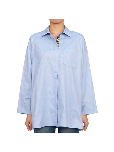 Sylvie Long Sleeve Shirt Blue - MAX MARA - BALAAN 1