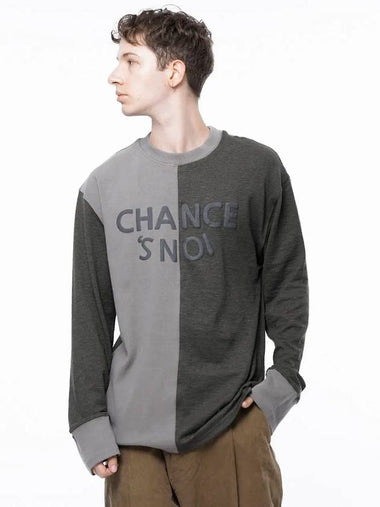 Men s M243MT02BE Snowy Reverse Rib Crew Neck Sweatshirt Khaki Beige - CHANCE'S NOI - BALAAN 1