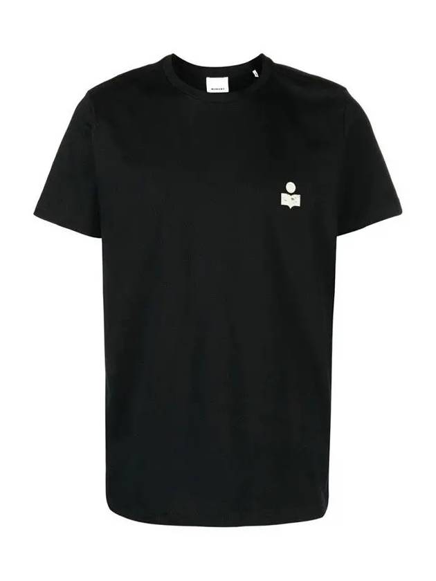 Zafferh Logo Cotton Short Sleeve T-Shirt Black - ISABEL MARANT - BALAAN 3