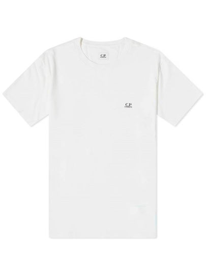 Logo Print Short Sleeve T-Shirt White - CP COMPANY - BALAAN 2