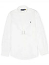 Embroidered Pony Logo Long Sleeve Shirt White - POLO RALPH LAUREN - BALAAN 2