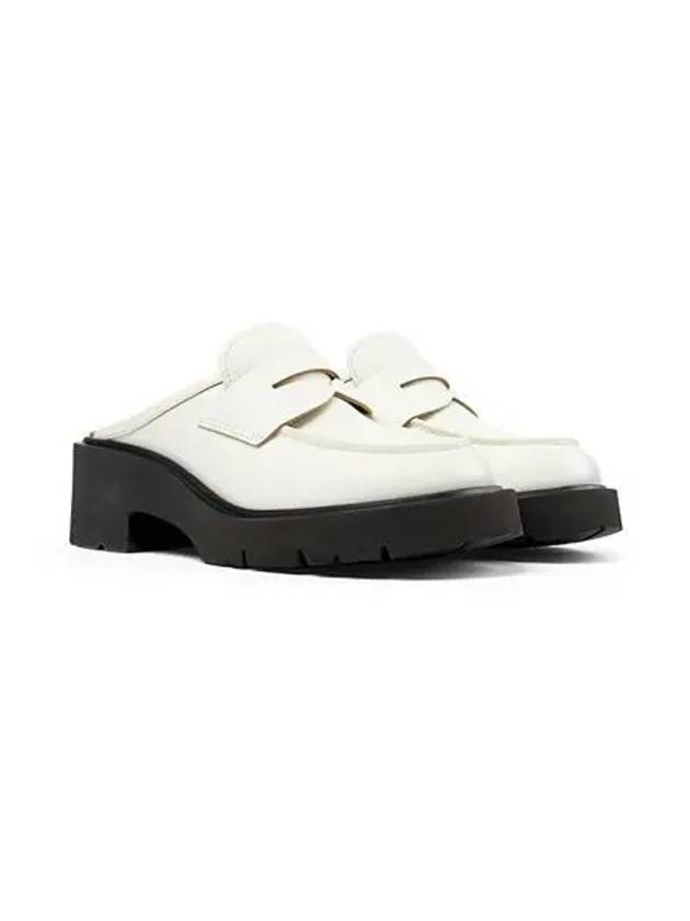 Milah Leather Clog Loafer White - CAMPER - BALAAN 2