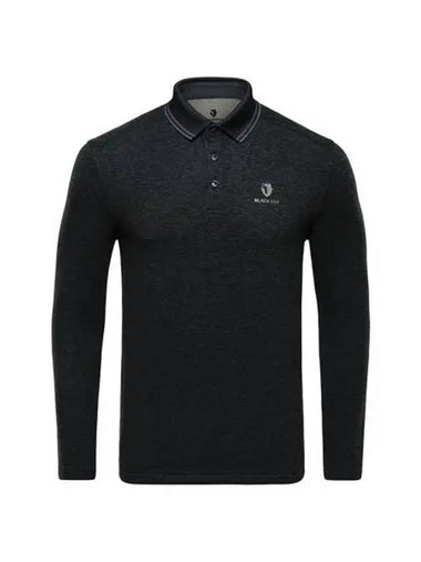 BLACKYAK Men s brushed polo tee BK - BLACKBROWN - BALAAN 1