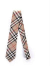 Men's Modern Cut Vintage Check Silk Tie Beige - BURBERRY - BALAAN 9